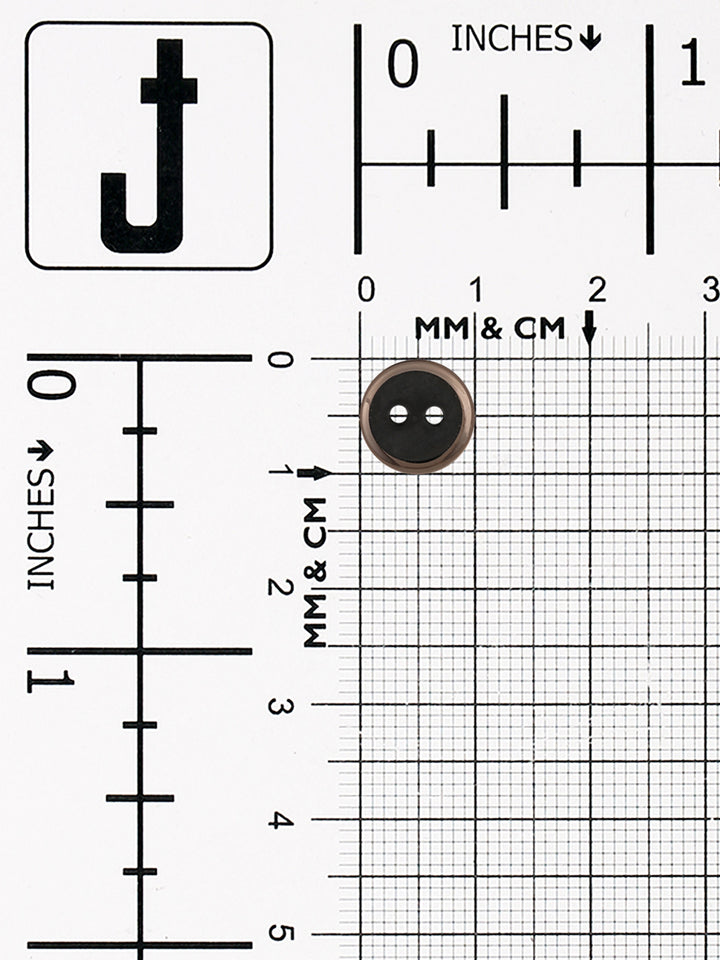 Small Elegant Round Shape 2-Hole Shirt Button