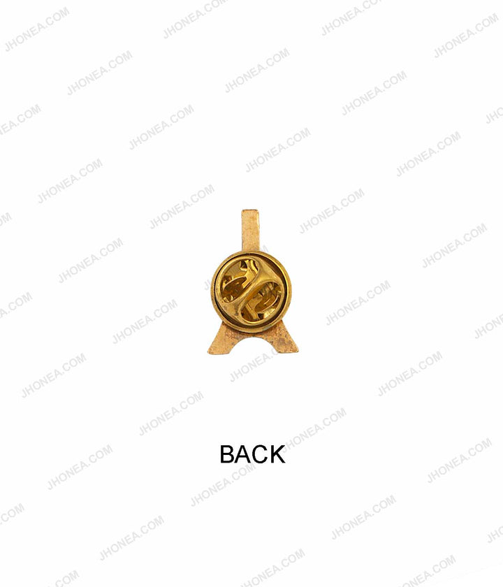 Tri-Color Eiffel Tower Shape Shirt Collar Tips Brooch Pin