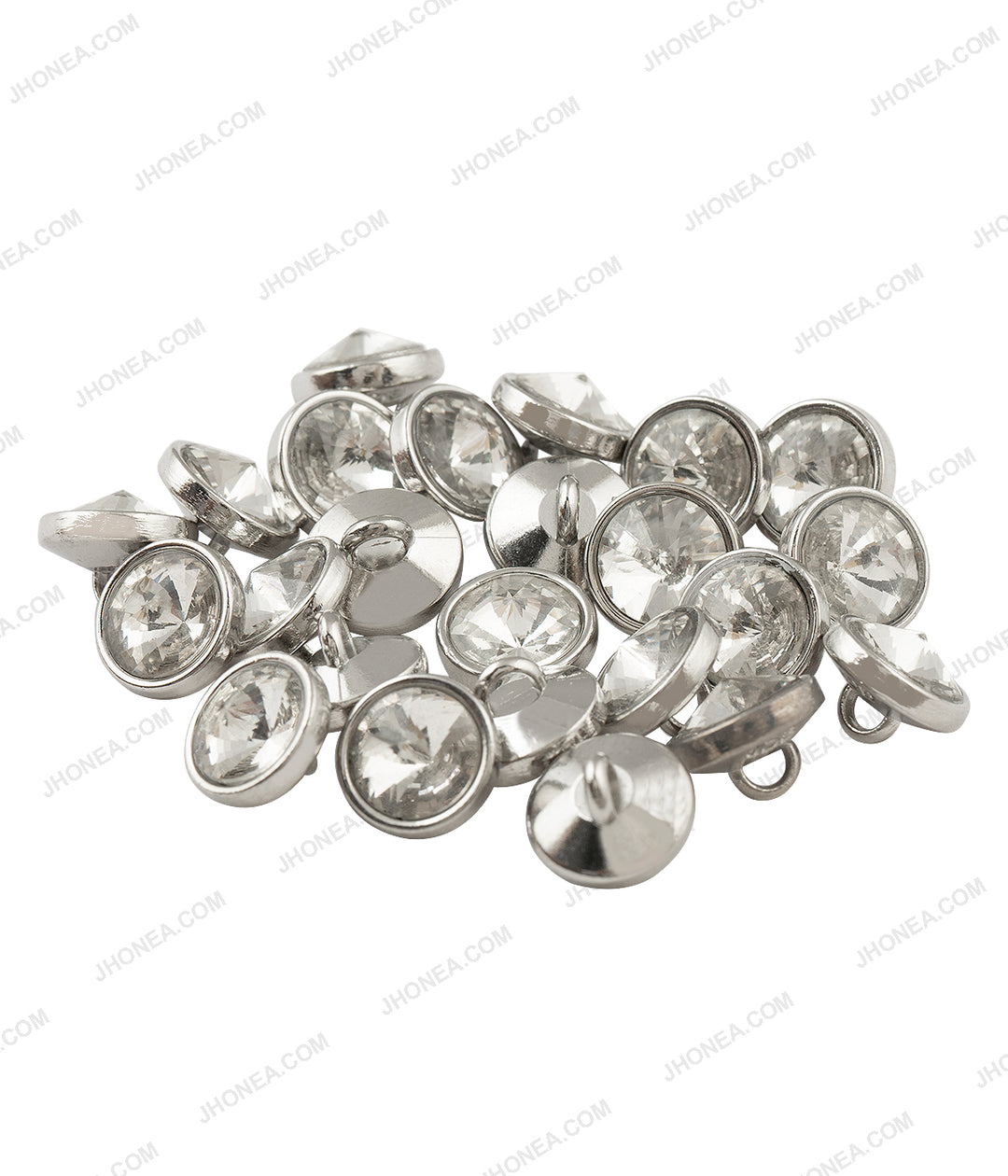 Round Shape Shiny Silver Classic Kurta Button