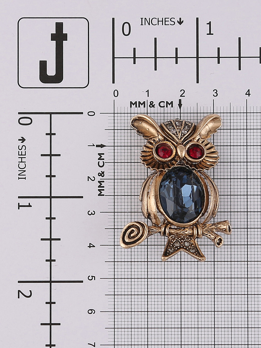 Antique Gold Diamond Owl Luxury Bird Brooch Pin