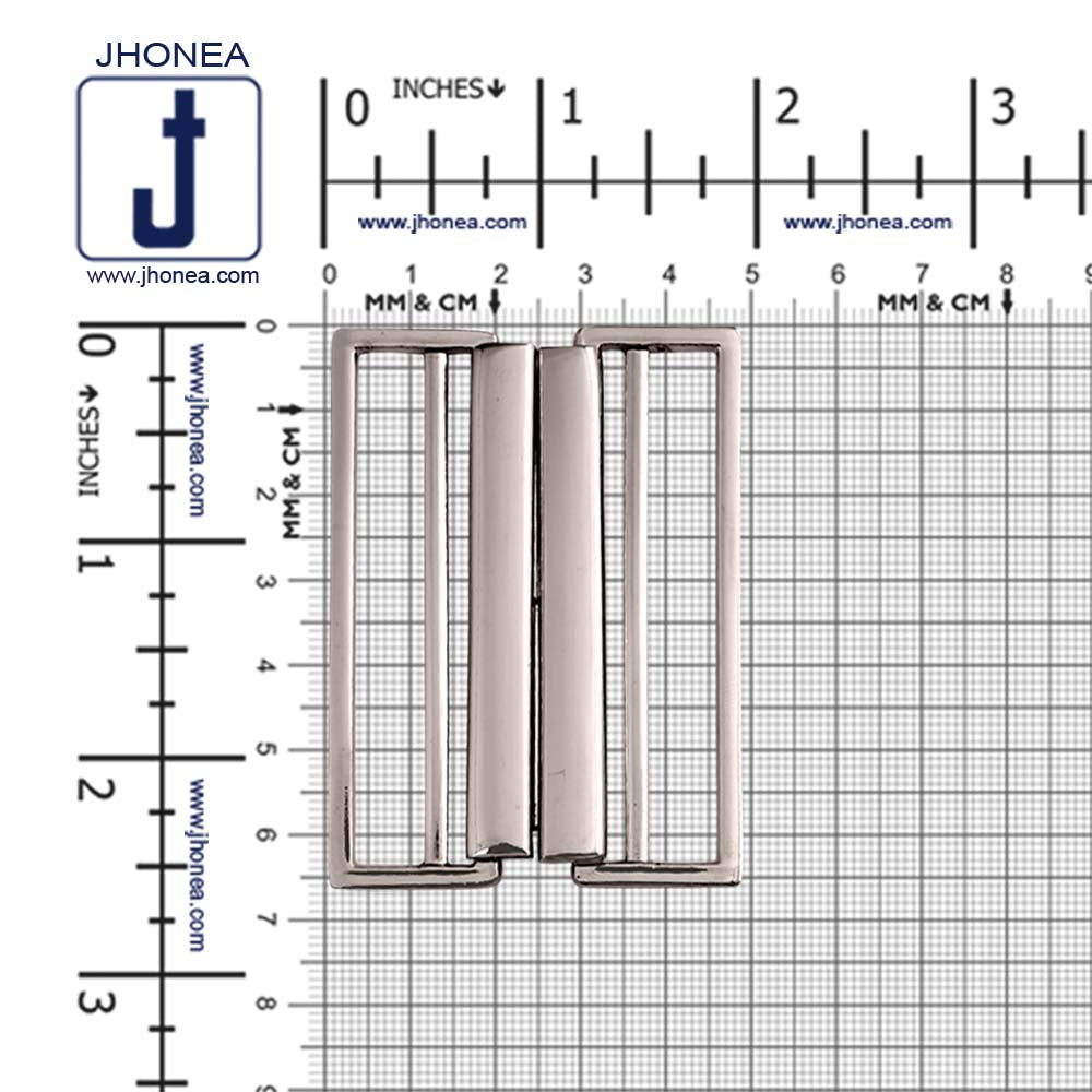 Striking Geometric Structure Shiny 2 Part Clasp Belt Buckle