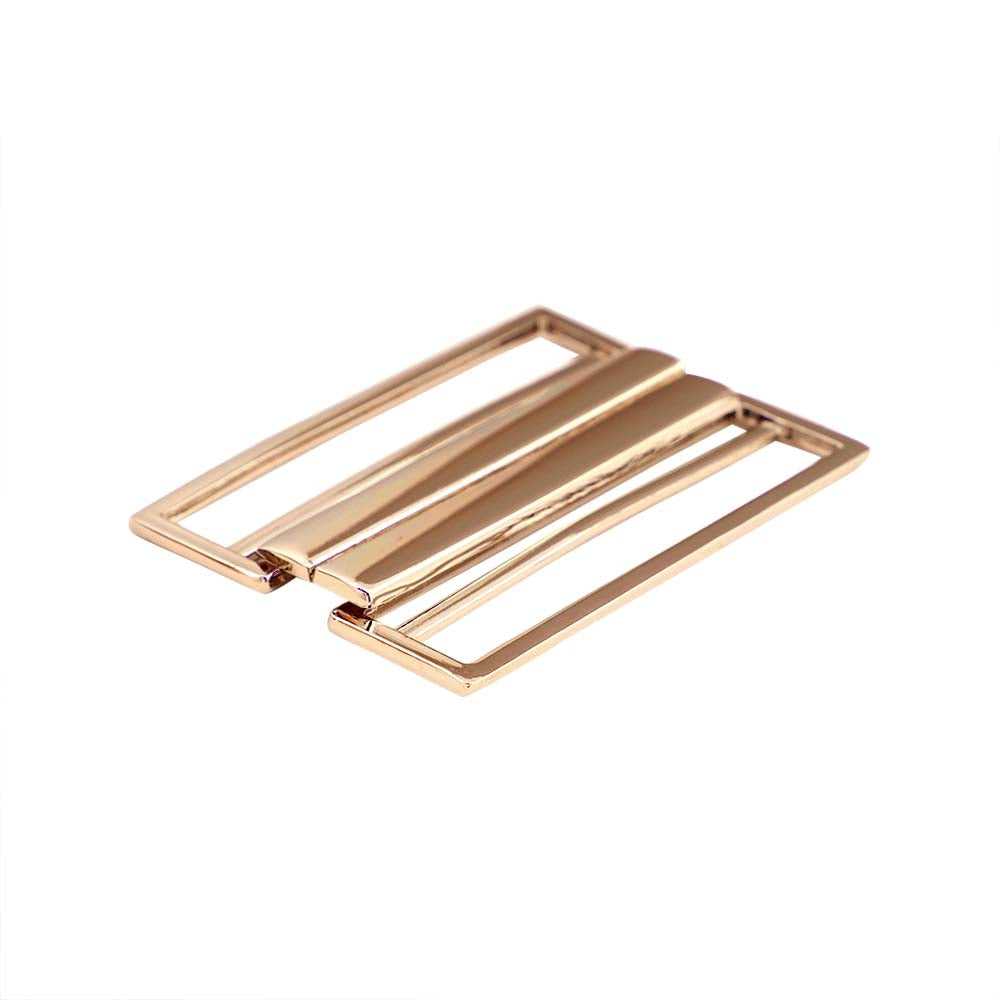 Striking Geometric Structure Shiny 2 Part Clasp Belt Buckle