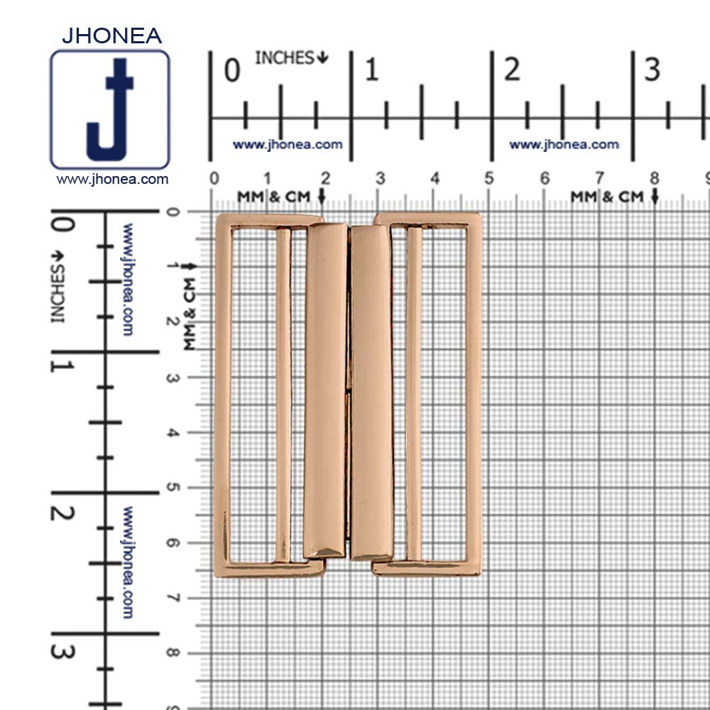 Striking Geometric Structure Shiny 2 Part Clasp Belt Buckle