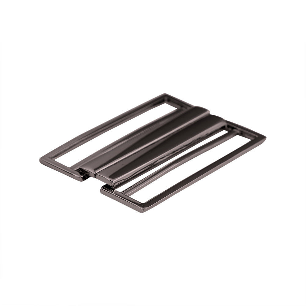 Striking Geometric Structure Shiny 2 Part Clasp Belt Buckle