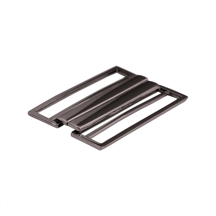 Striking Geometric Structure Shiny 2 Part Clasp Belt Buckle