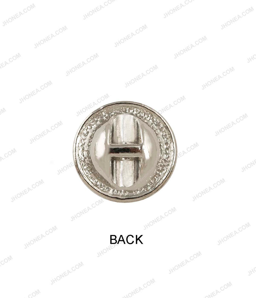 Shiny Silver with Emerald Green Round Cut Diamond Buttons