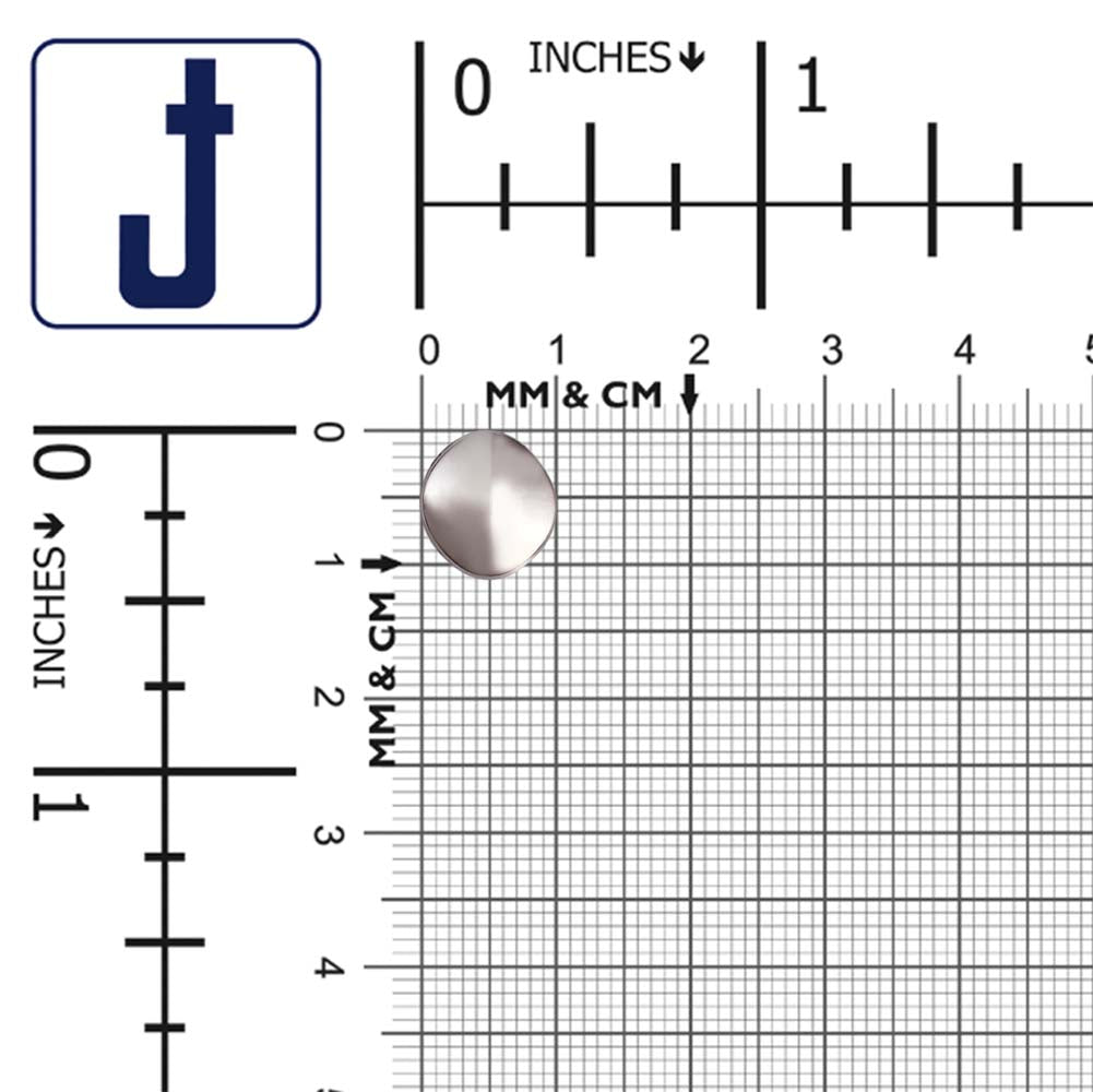 Shiny Silver Chrome Finish 10mm Loop Buttons for Shirts