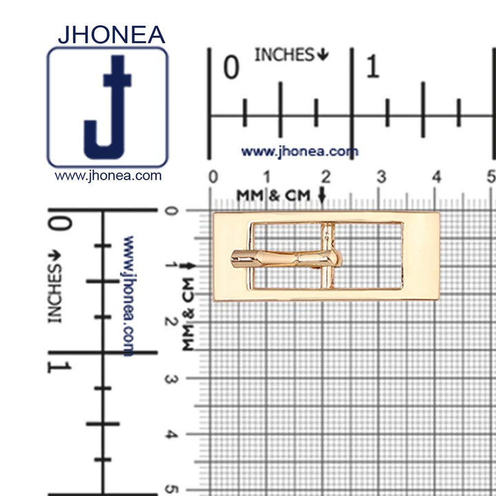 Shiny Rectangular Frame Cinch Belt Buckle