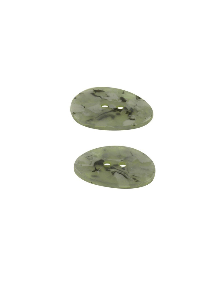 Uneven Circle Natural Colour 2-Hole Flat Acrylic Button - Jhonea Accessories