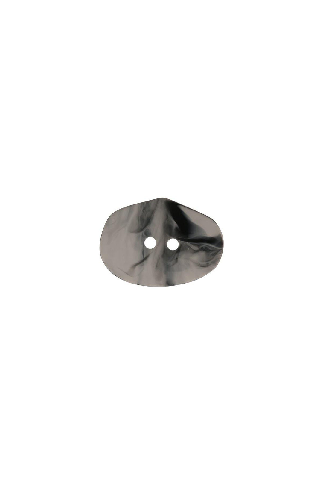 Uneven Shaped Natural Colour 2-Hole Flat Acrylic Button
