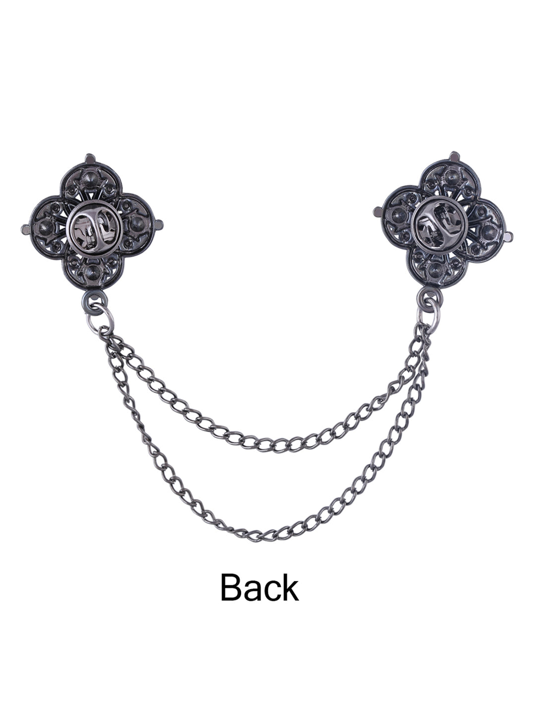 Traditional Double Chain Hanging Flower Brooch
