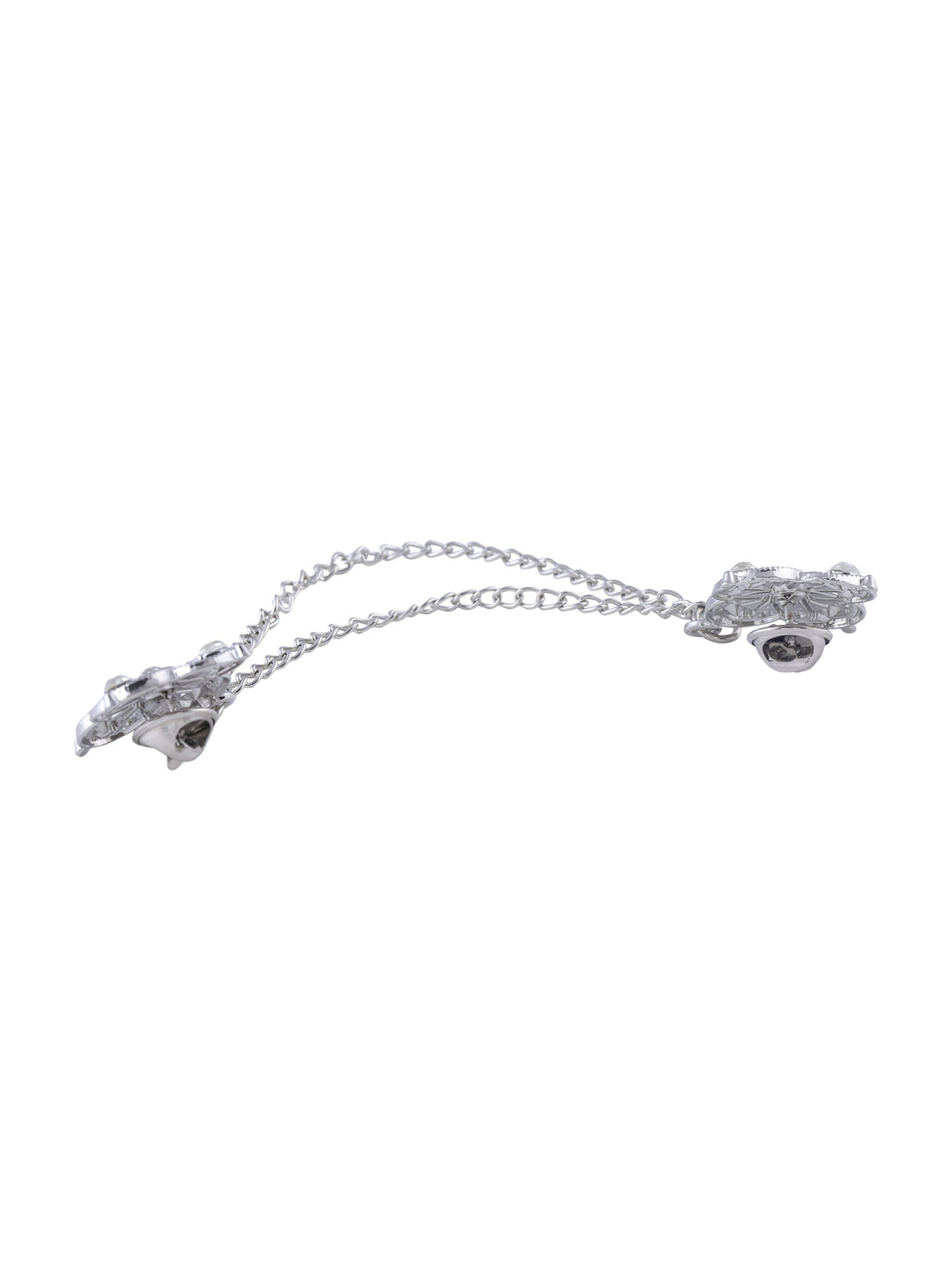 Traditional Double Chain Hanging Flower Brooch