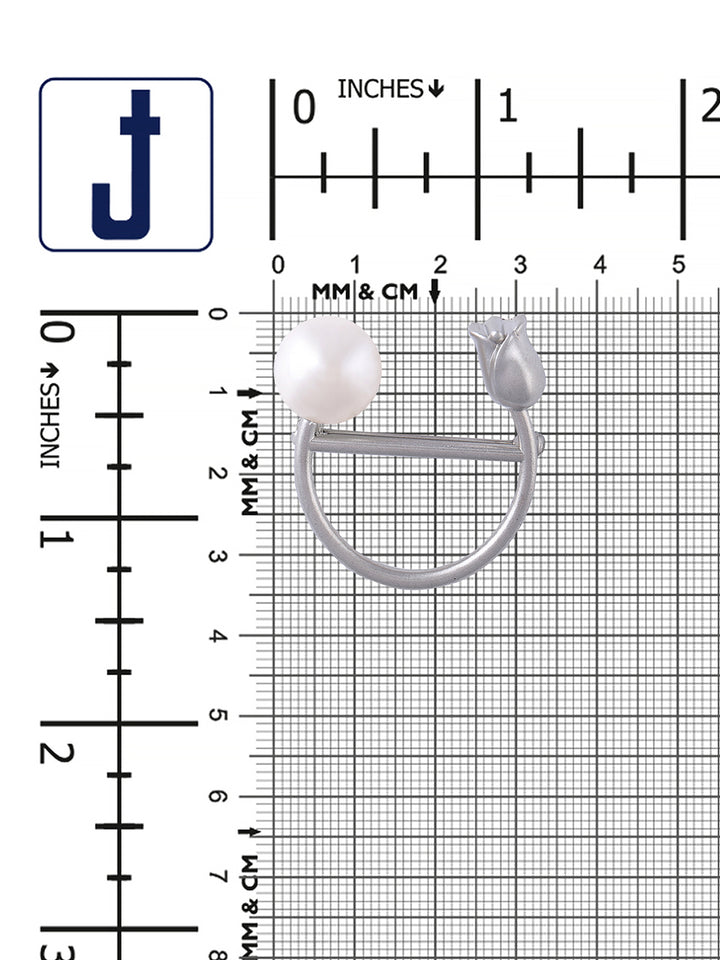 Elegant Fashionable Pearl Rose Flower Fashion Brooch Pin