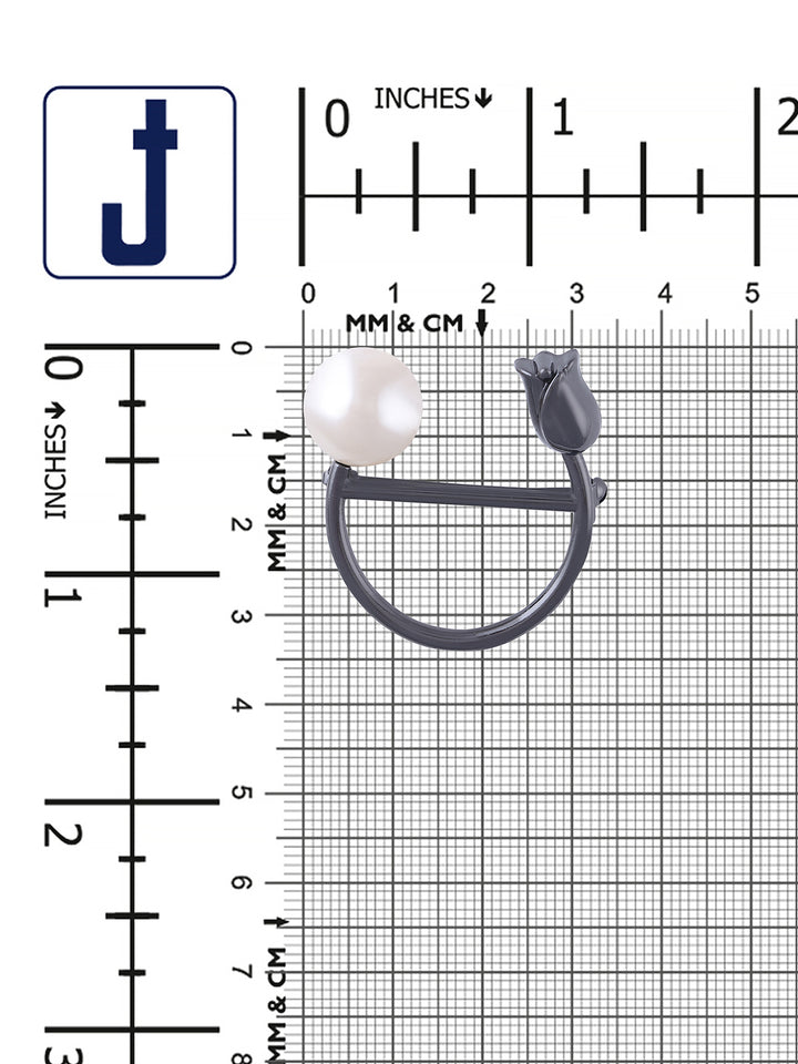 Elegant Fashionable Pearl Rose Flower Fashion Brooch Pin