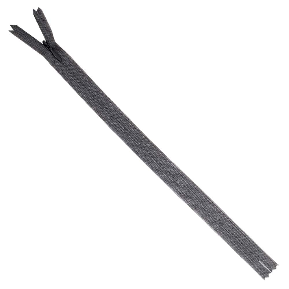 YKK- #2 Tailor's Choice Invisible Concealed Closed-End YKK Zipper in Dark Grey Colour