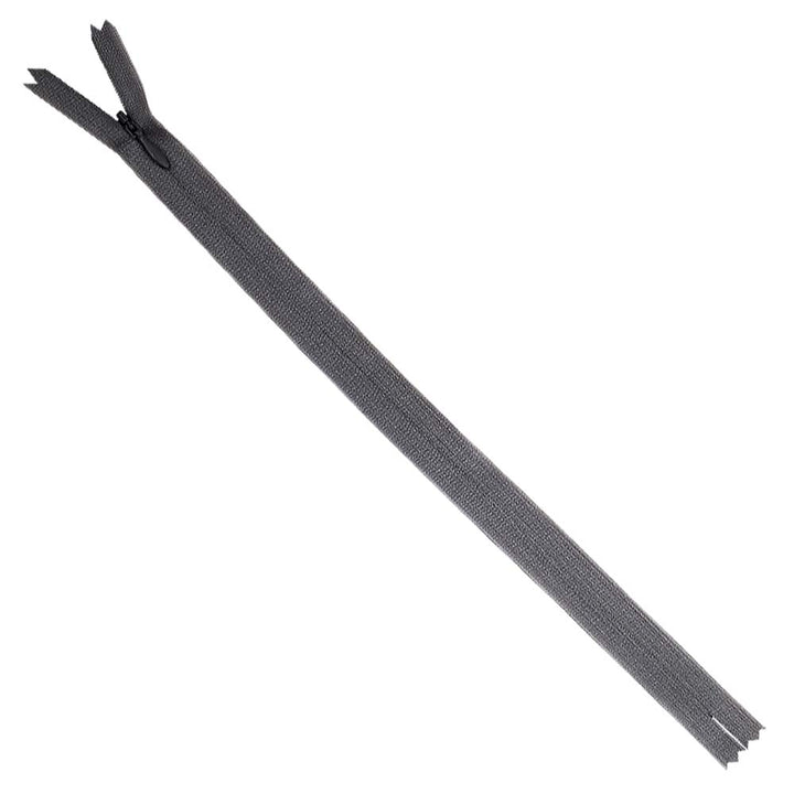 YKK- #2 Tailor's Choice Invisible Concealed Closed-End YKK Zipper in Dark Grey Colour