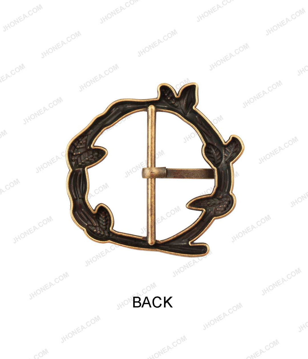 Branches & Leaves Design Designer Prong Belt Buckle