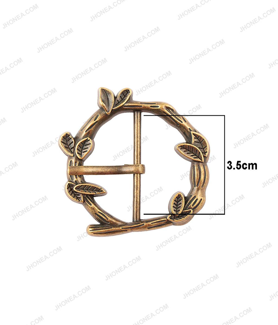 Branches & Leaves Design Designer Prong Belt Buckle