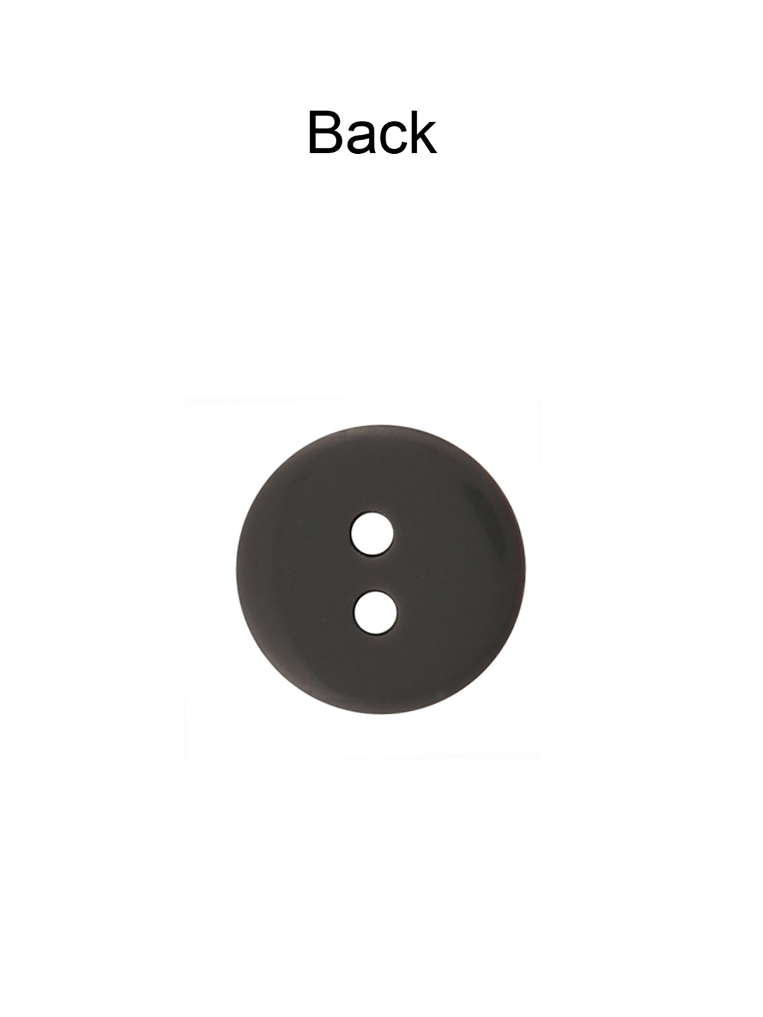 Small Round Shape 10mm Grey Color Hollow Shirt 2-Hole Buttons