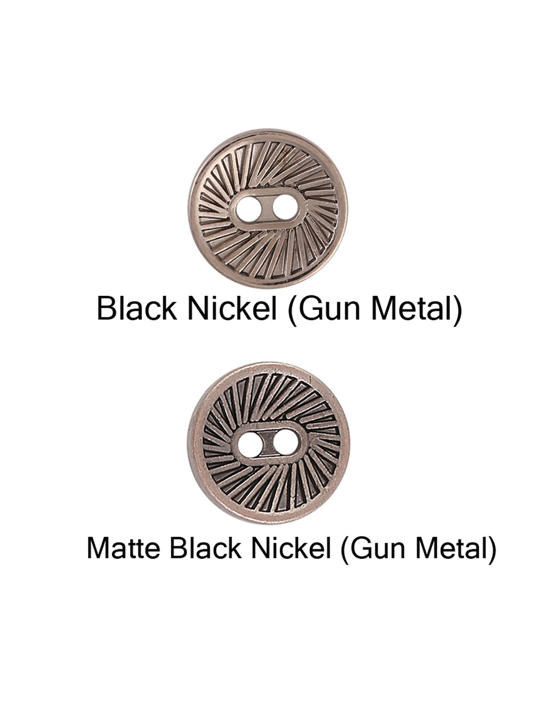 Attractive Round Shape 2-Hole Hollow Metal Button