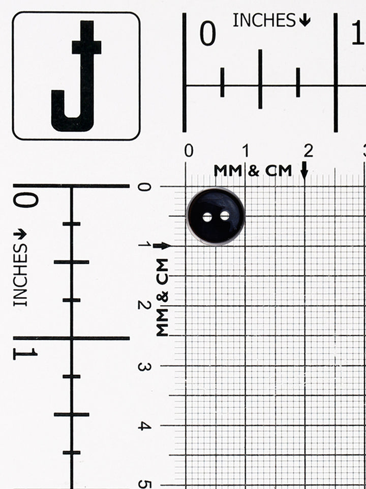 Small Round Shape 2-Hole Kerosene Blue Shirt Button