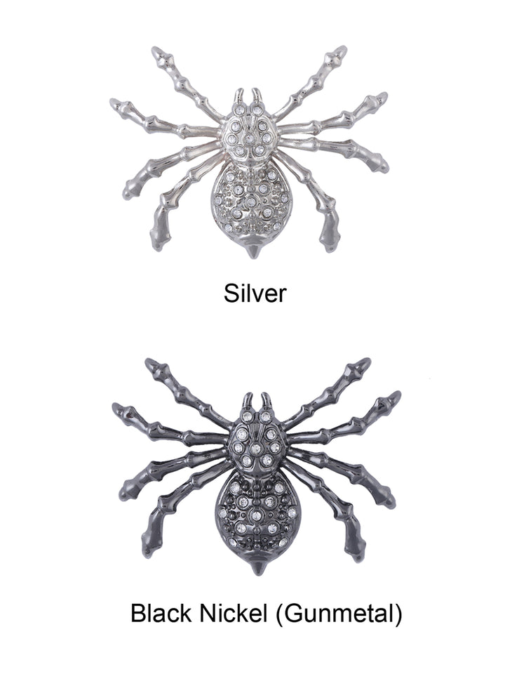 Creepy Designer Spider Insect Brooch