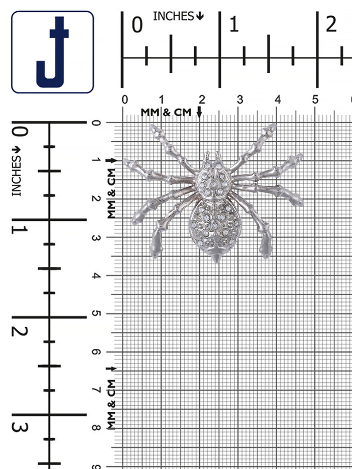 Creepy Designer Spider Insect Brooch