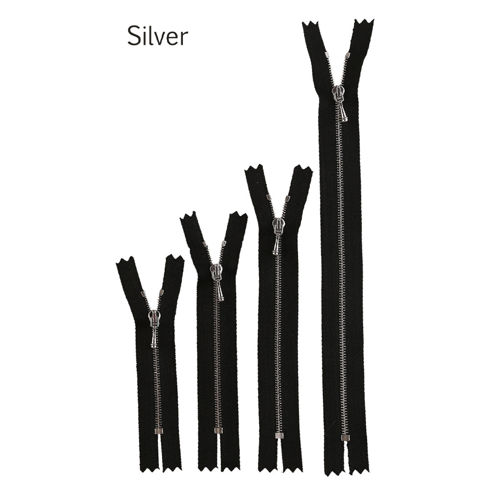 Trendy & Fashionable Closed-End Silver Pant Zipper