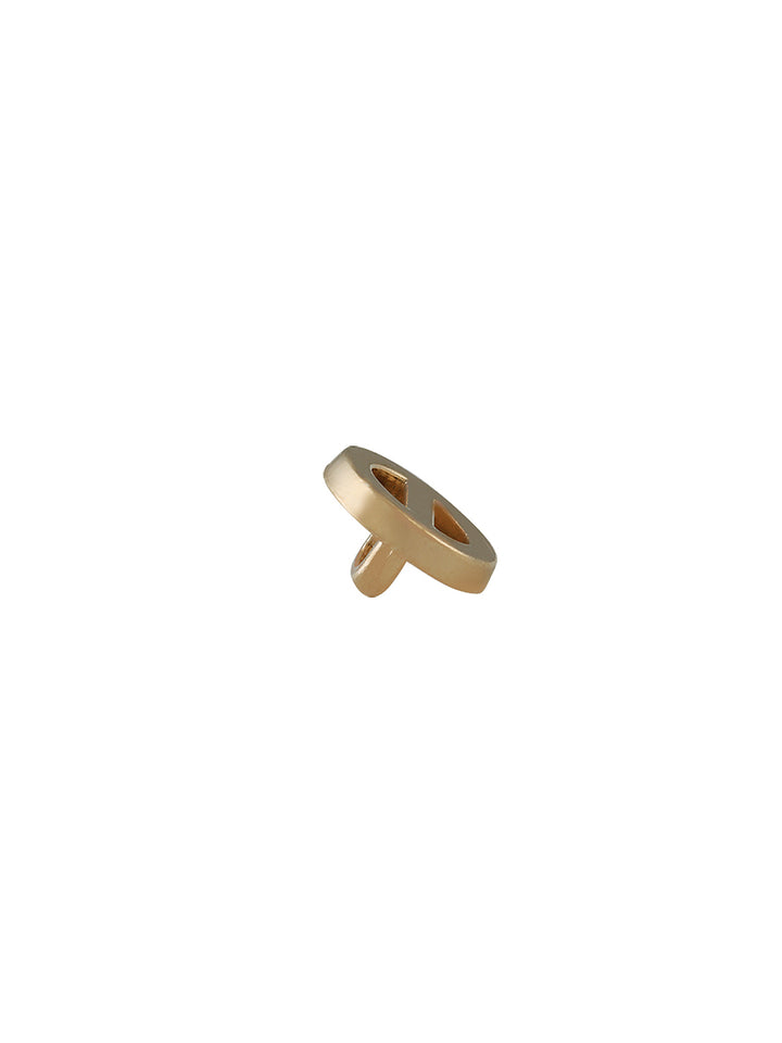 Round Ring Shape Fancy Shank Metal Button