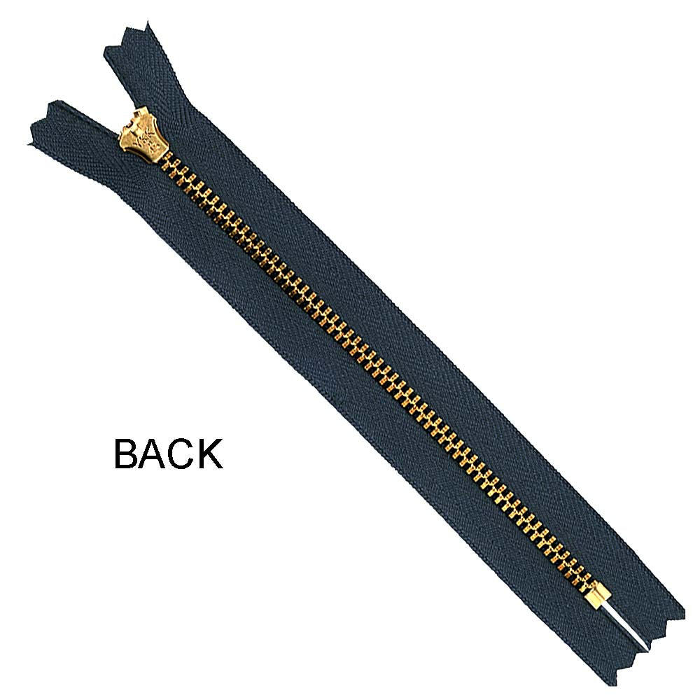 YKK- #5 Brass Closed-End 6inch YKK Jeans Zipper