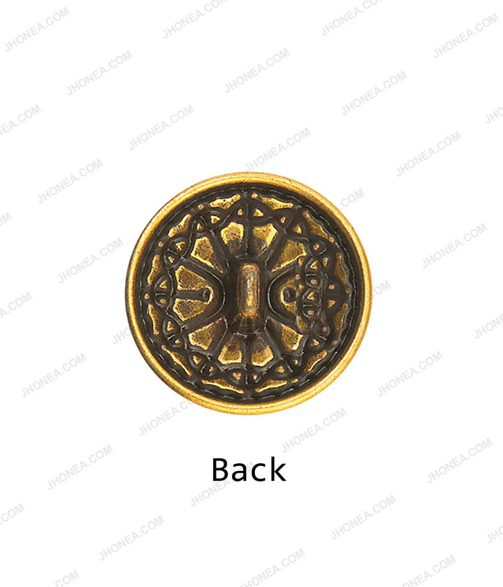 Designer Antique Gold Metal Buttons for Bandhgala Jackets