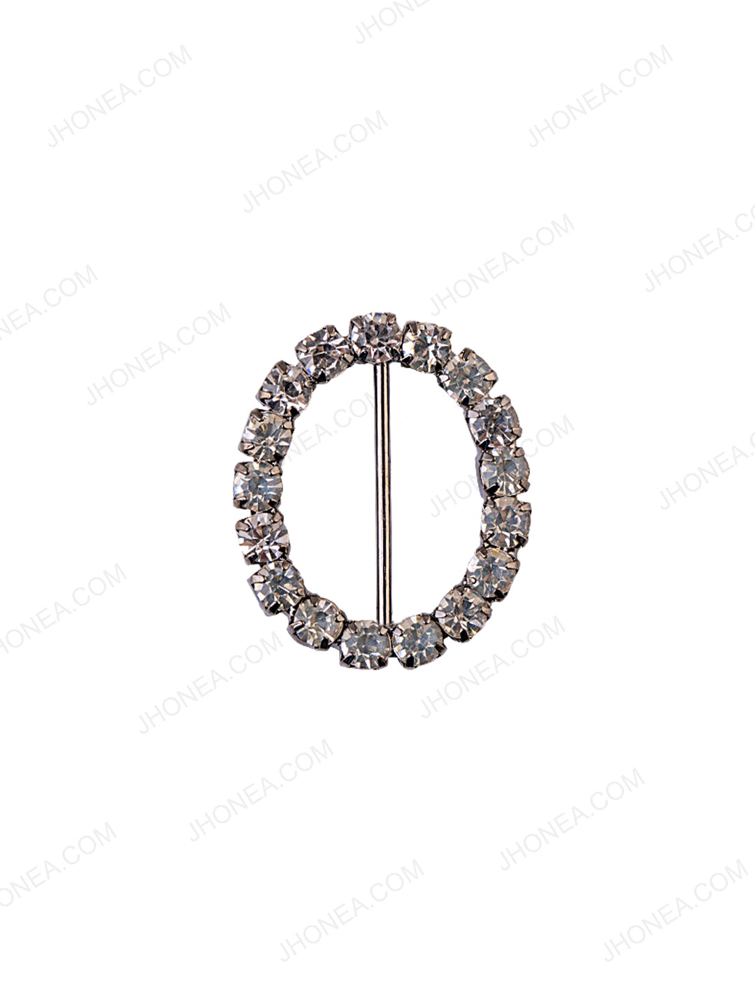  Oval Shape Sparkling Diamond Buckle