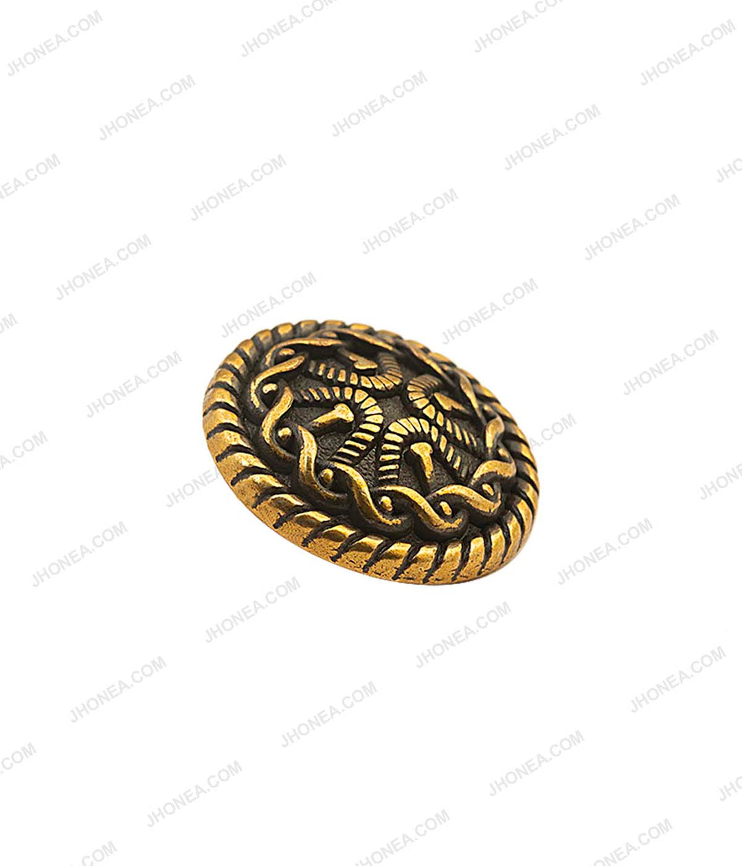 Designer Antique Gold Metal Buttons for Bandhgala Jackets