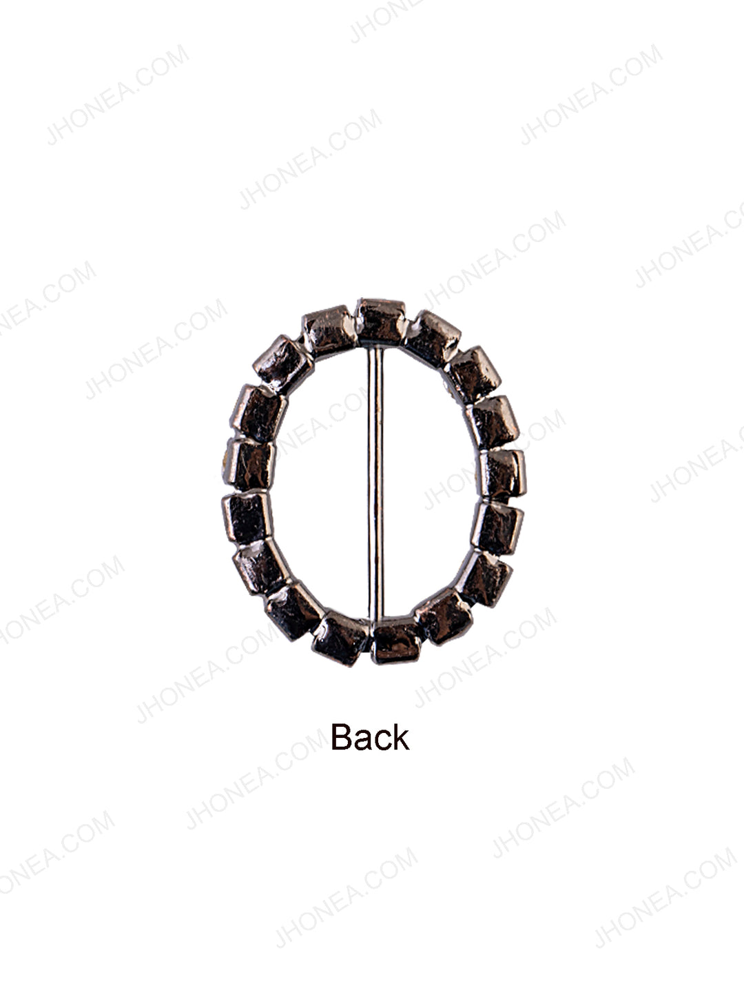 2cm Oval Shape Sparkling Diamond Buckle