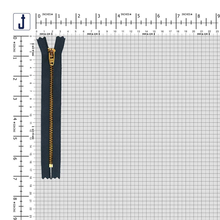 YKK- #5 Brass Closed-End 6inch YKK Jeans Zipper