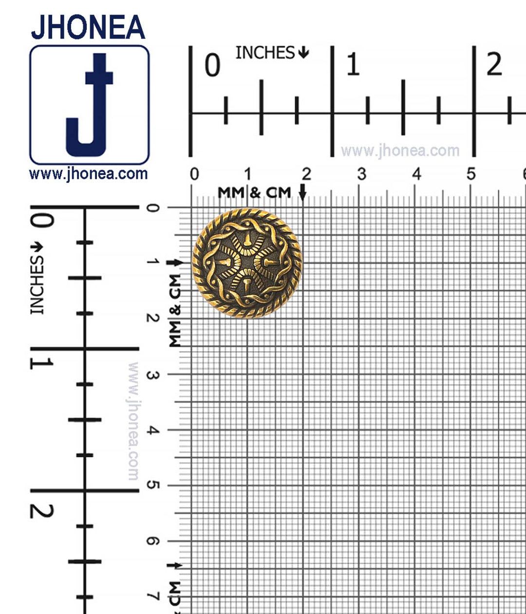 Designer Antique Gold Metal Buttons for Bandhgala Jackets