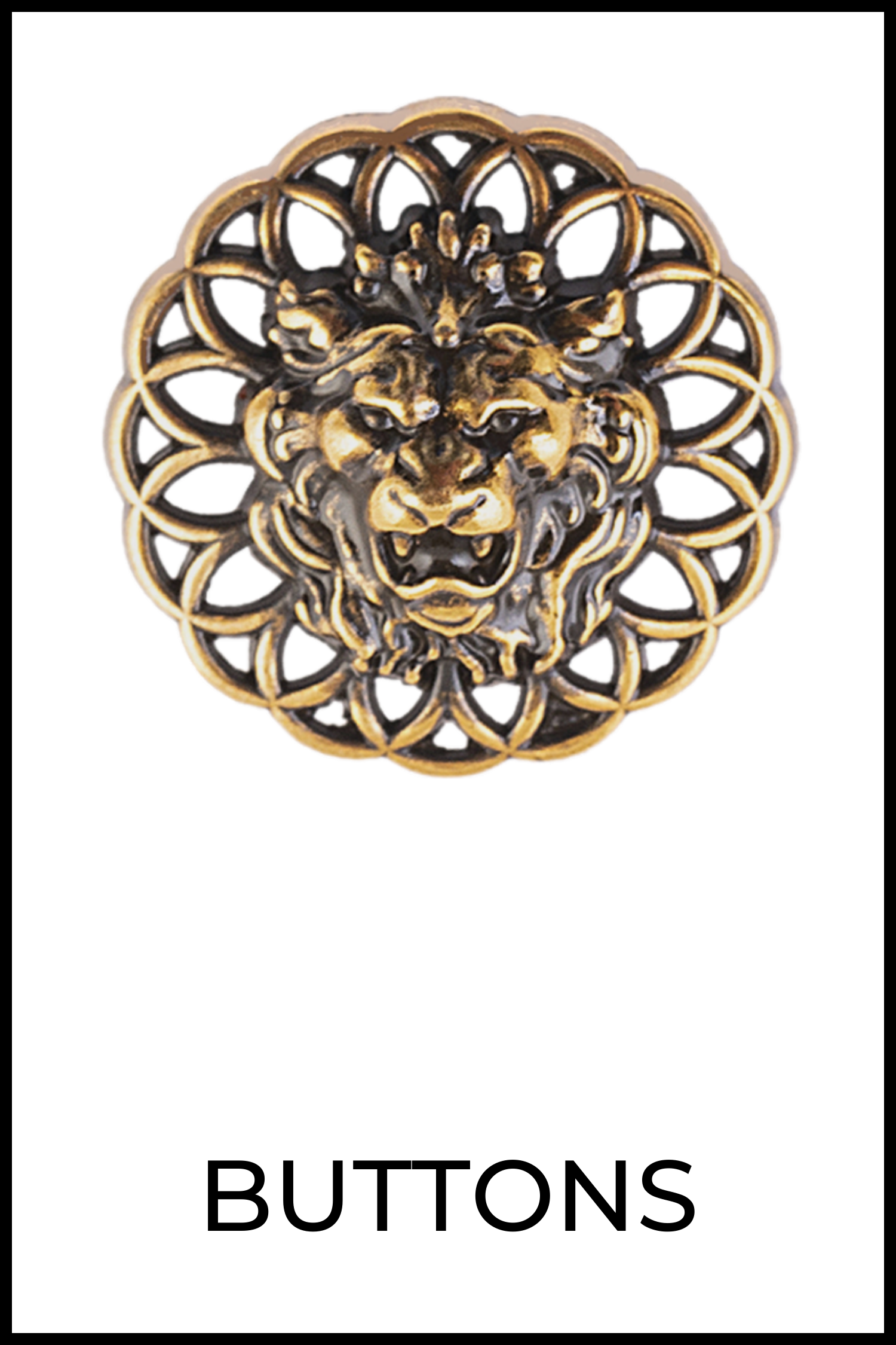 Large Antique Gold Double Lions Crest 1-1/8 (28mm) 44L Vintage Metal  Blazer Buttons #894