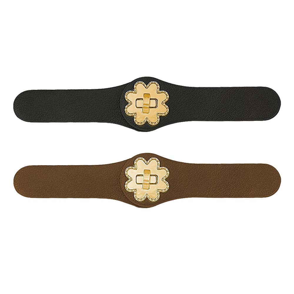 Pu Leather Belts Women Skinny Waist Belts Metal Buckle Solid