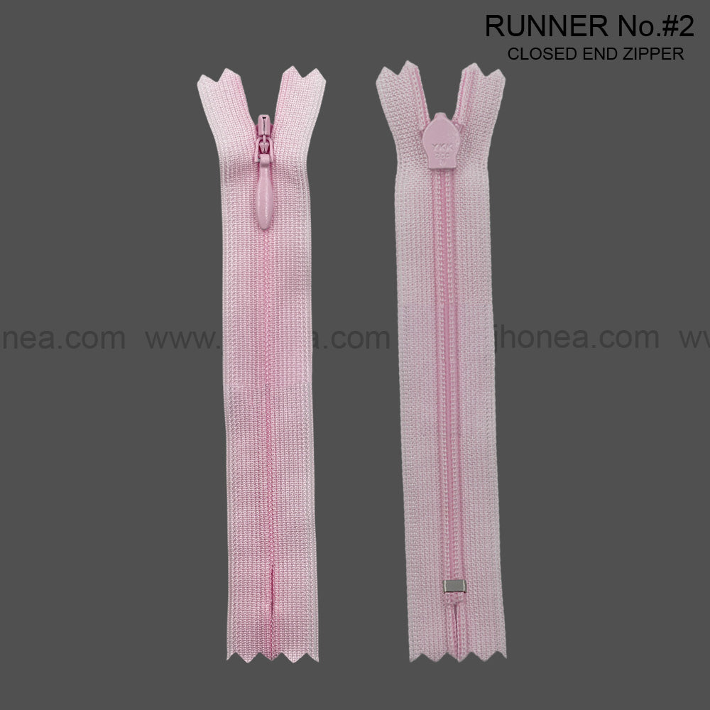 YKK #2 Invisible Closed-End Concealed Zipper 18 Inch Assorted Colors Pack of 60 Pieces