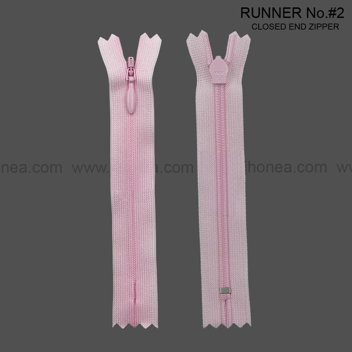 YKK #2 Invisible Closed-End Concealed Zipper 18 Inch Assorted Colors Pack of 60 Pieces