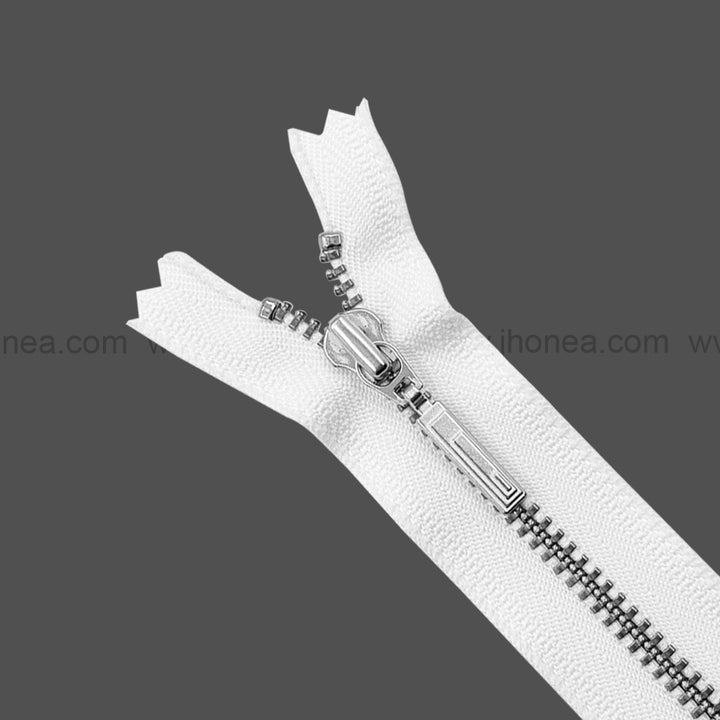 Premium #3 Number Silver Decorative YKK Metal Zipper for Hoodies & Jackets