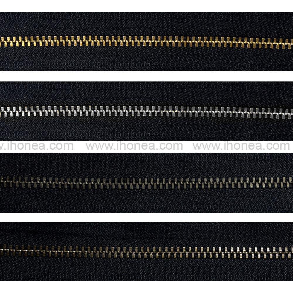 YKK #3 Number Premium Quality Black Tape YKK Metal Zipper Rolls