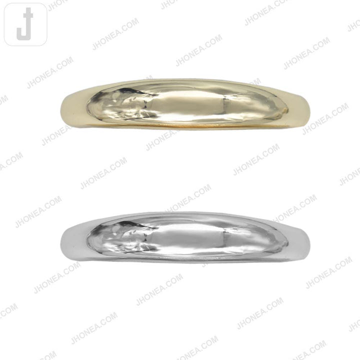 Premium Curved Glossy Finish Metal Handle Buckle for DIY Handbags