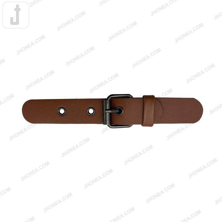 Classic Prong PU Leather Belt Buckle for Dresses/Bags