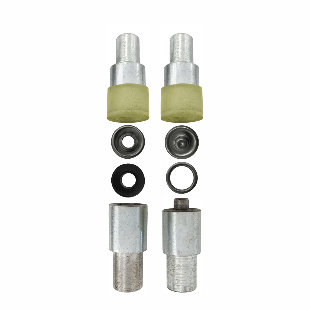 4-Part Prong Snap Button Die Mold Set for Shirts/Denim Clothing