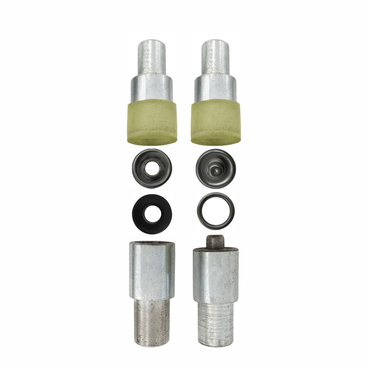 4-Part Prong Snap Button Die Mold Set for Shirts/Denim Clothing