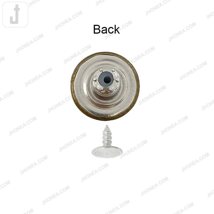 Antique Finish Metal Jeans Button for Denim Garments