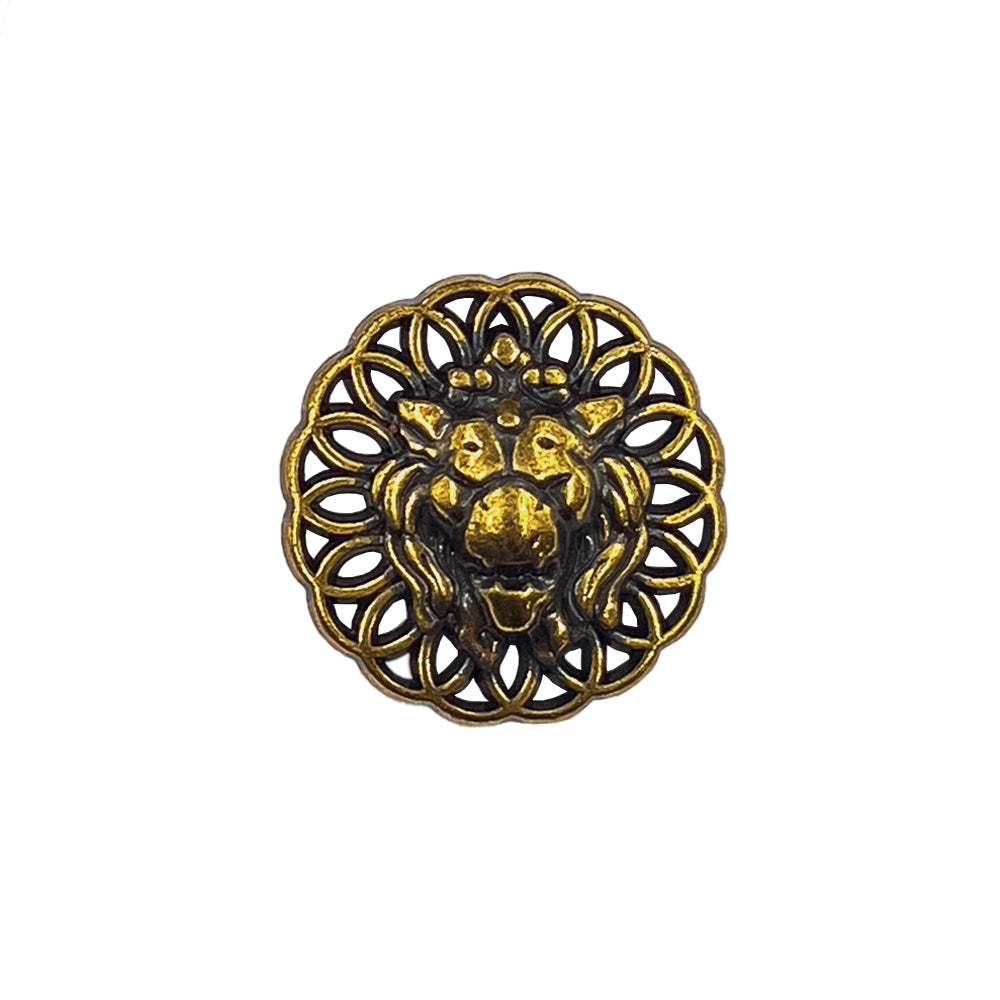 Premium Quality Vintage Antique Gold Lion Face Metal Buttons