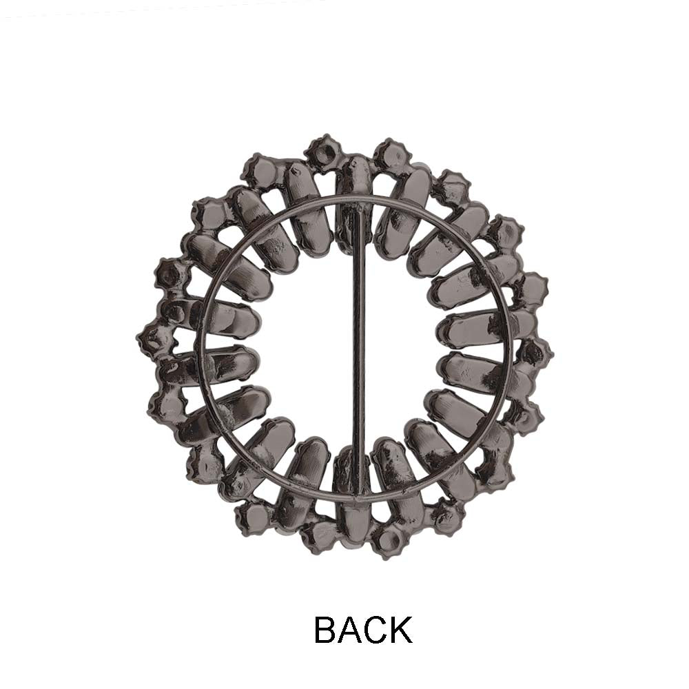 Designer Round Shape Oval Diamond Sliding Belt Buckle