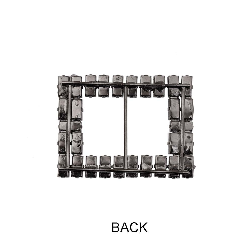 Sparkling Rectangle Shape Designer Diamond Metal Belt Buckle